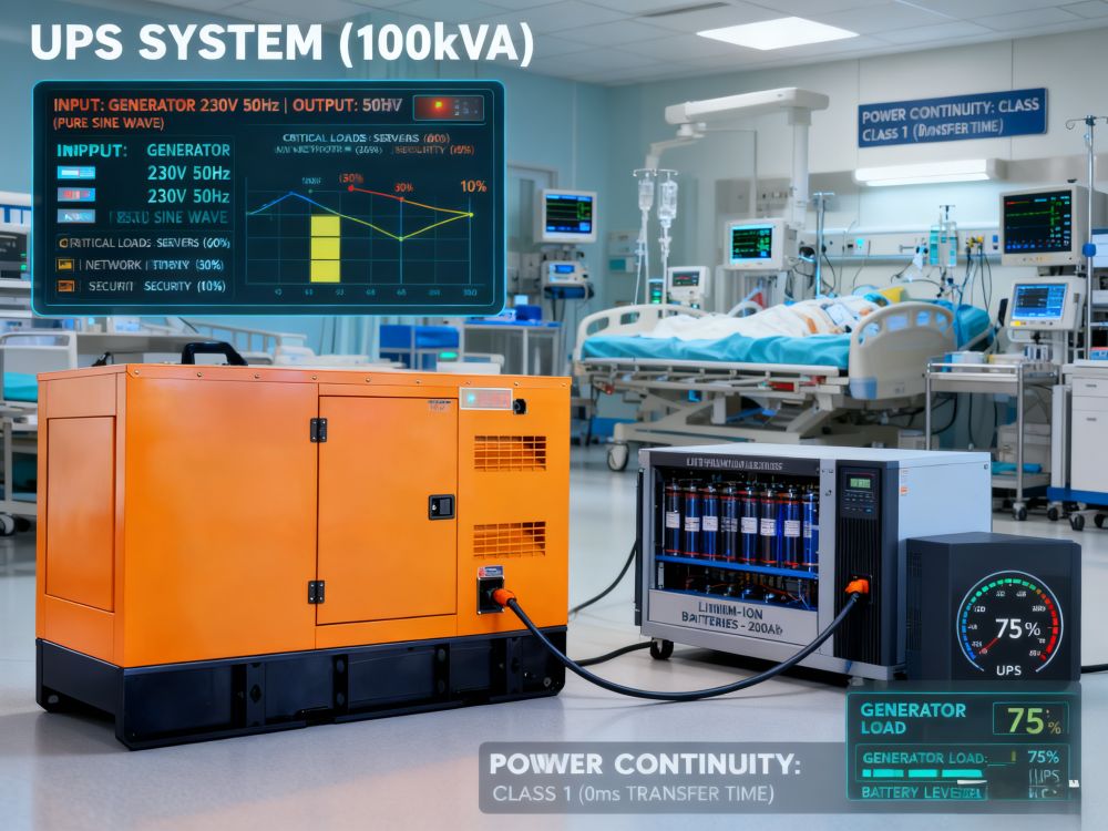 Can UPS be used with a generator?